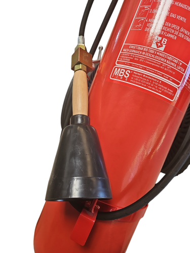 MBS-FIRE (Pii) 50kg Kohlendioxid CO2 Feuerlöscher Fahrbar Löschwagen EN 1866